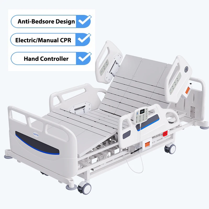 Multifunctional ICU Electric Hospital Bed for Decubitus Ulcer Prevention