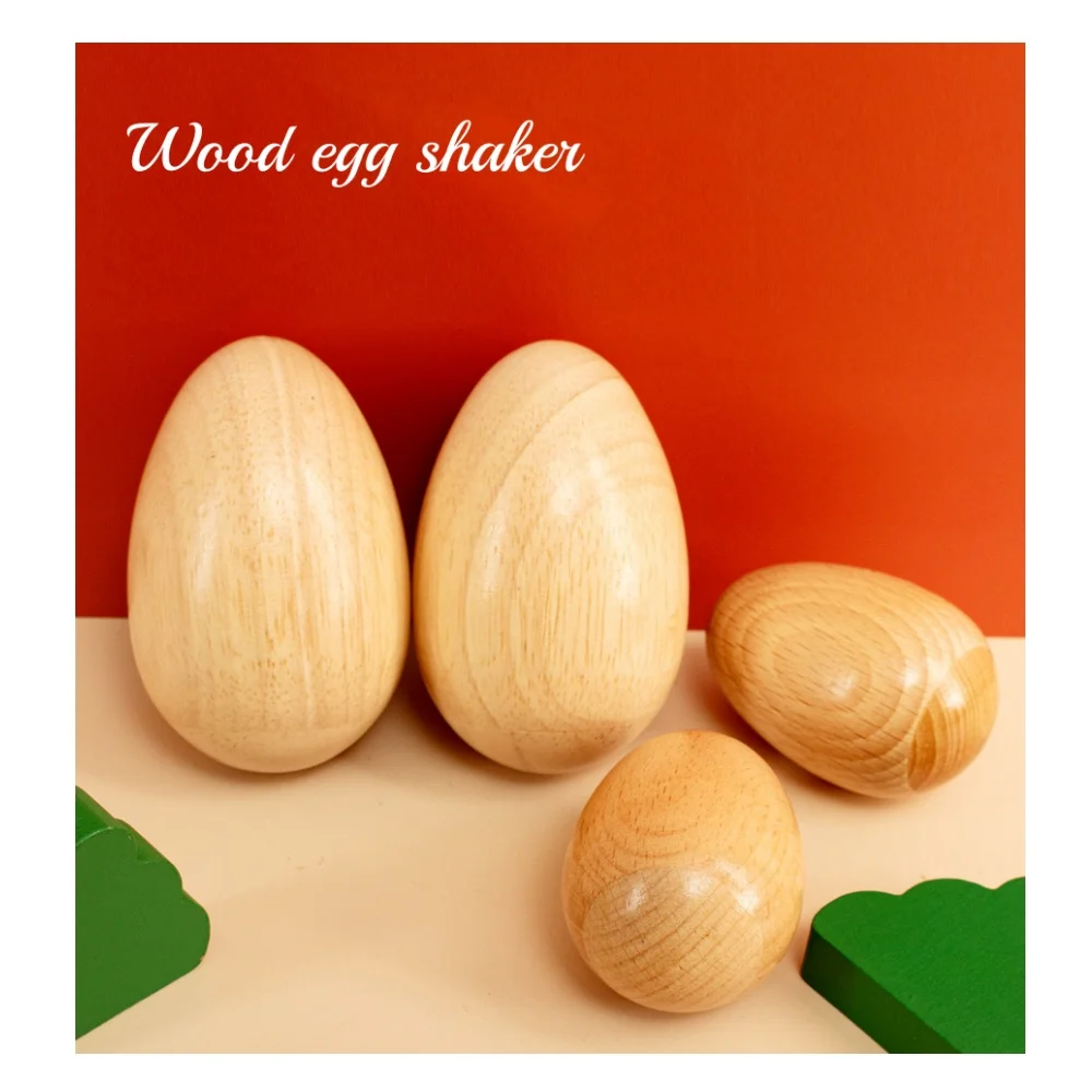 Jelo Instrument JELO GB-E-S Set 2 Natural Finish Wooden Egg Shakers High Quality ...