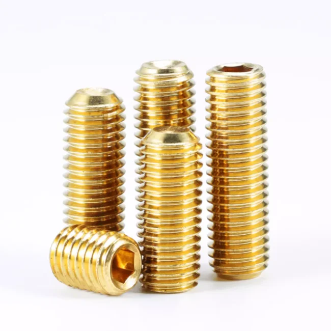 product high quality durable din913 brass set screws hex socket set screws-61