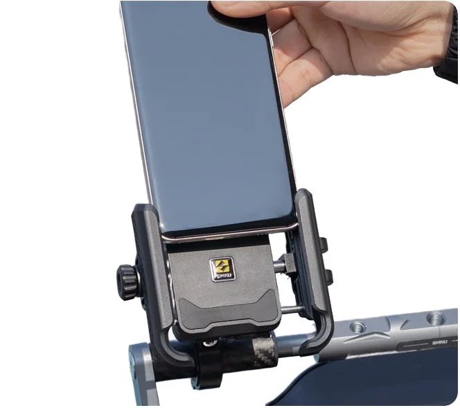 SMNU naujausiasis N2 antivagystės motociklų telefono laikiklis, lankstus vandeniui atsparus USB įkroviklis su veidrodėliu motociklams