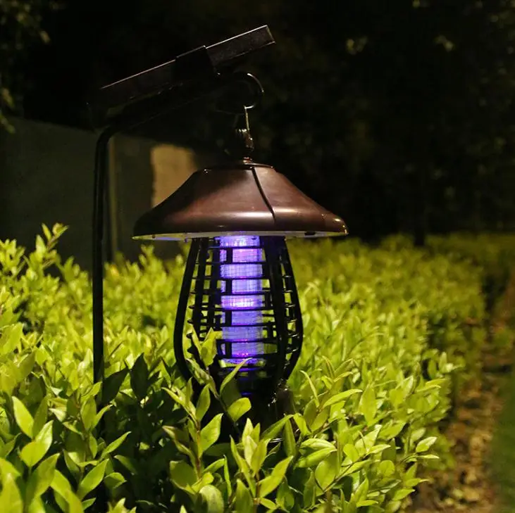 3W 6V 2000mah Solar Mosquito Lamp Garden Balconies Solar Powered Mosquito Killer 5