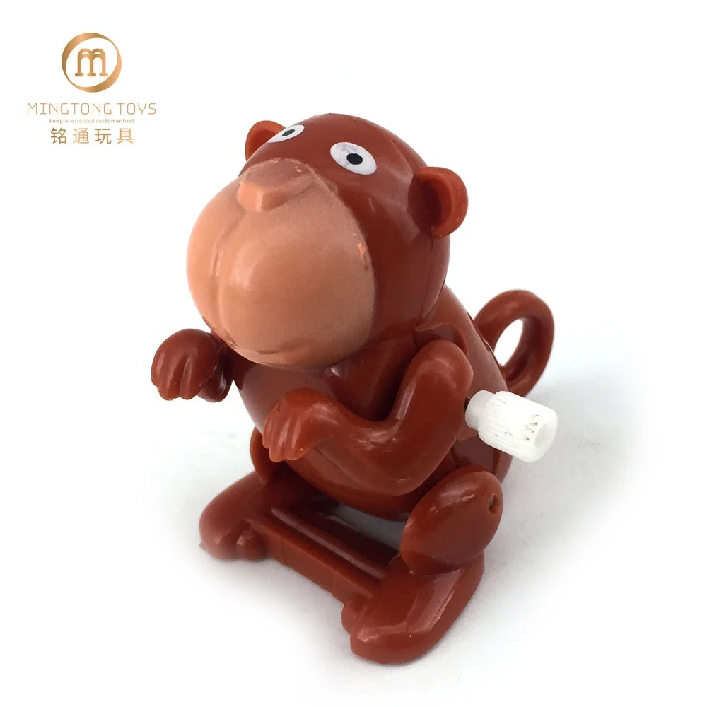 Mini Monkey Somersault Jumping Plastic Wind Up Toys Animal For Kids