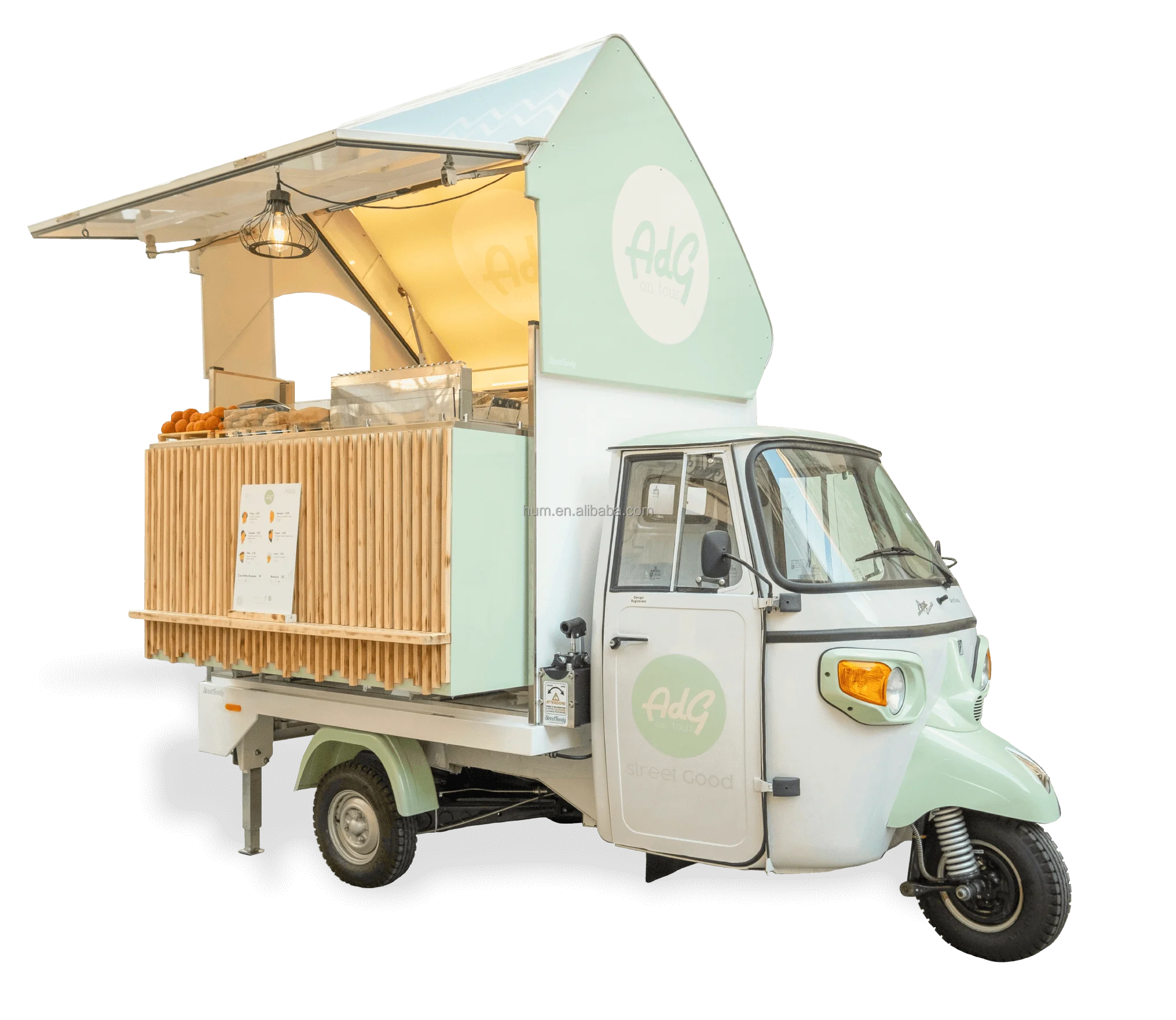 Electric Tricycle Food Truck With Full Kitchen Coffee Bbq Food Trailers ...