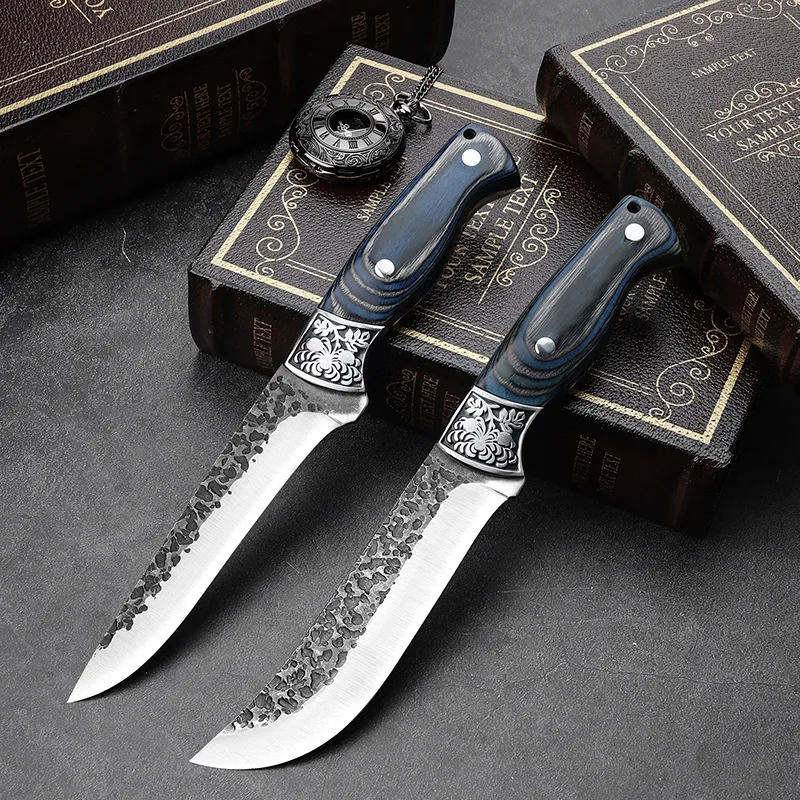 Hand-Forged Stainless Steel Butchering & Deboning Knife Home Outdoor Camping Fish Killin aperçu 3