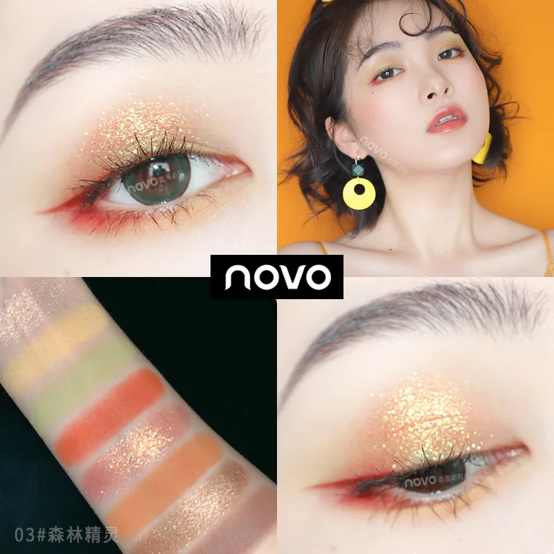 Новинка 2020, трендовые тени для век с пигментом, бархатные, градиентные, двухцветные, для ленивых, палитра теней для век, для студенческих модификаций, тени для век