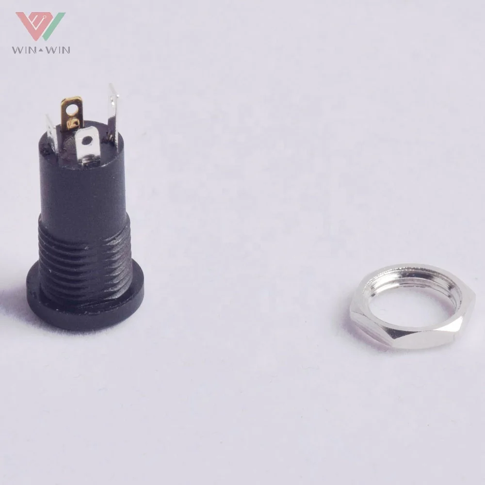 Isolated Mini 4 Poles Female Panel Mount Headphone 3.5mm Audio Jack