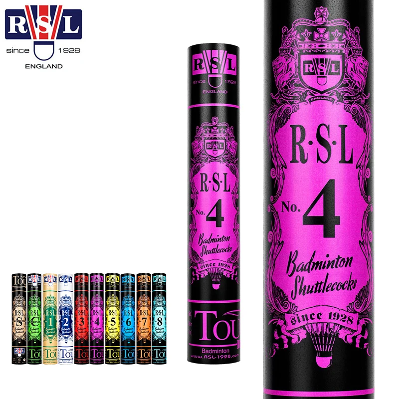 RSL No.4 Class B Cigu Duck Feather All-round Badminton Shuttlecock with  Fiber Board + Shattered Cork Head