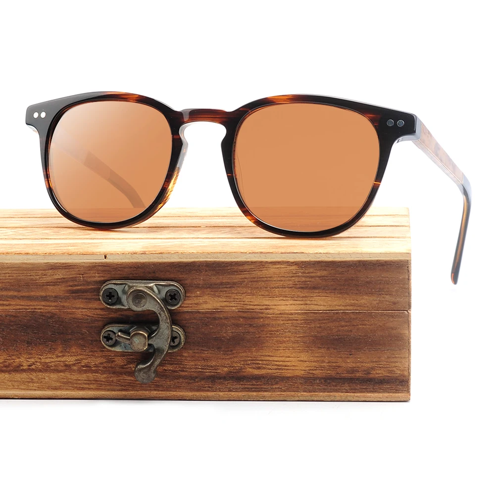 Factory Direct Shipment Wholesale Acetate and Wood Sunglasses LS6030