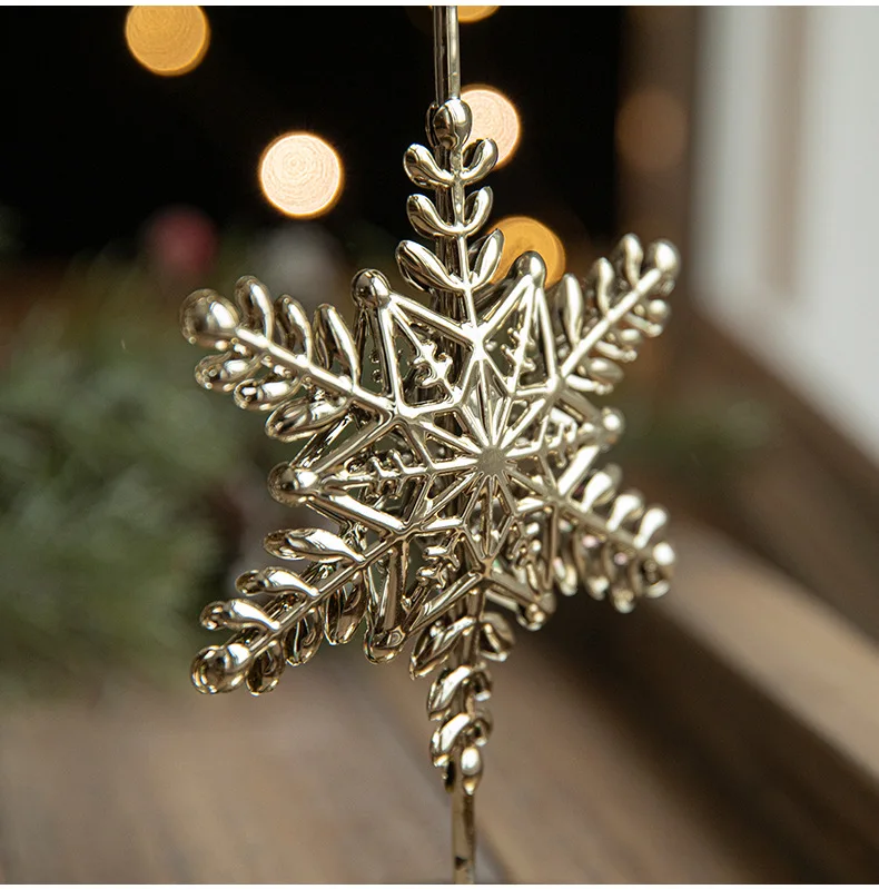 product minimalist christmas home decoration candle holder ornaments metal crafts iron snowflake xmas tree shape christmas candlesticks-21