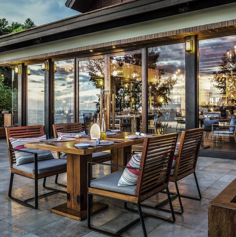 
 Оптовая цена, дешевая мебель из массива тикового дерева, морской курорт, садовая мебель, уличный деревянный стул  