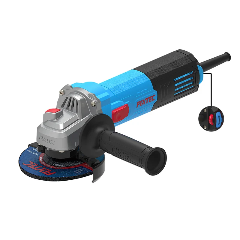 FIXTEC Variable Speed 900W Electric Grinders Side Switch 125mm Angle Grinder