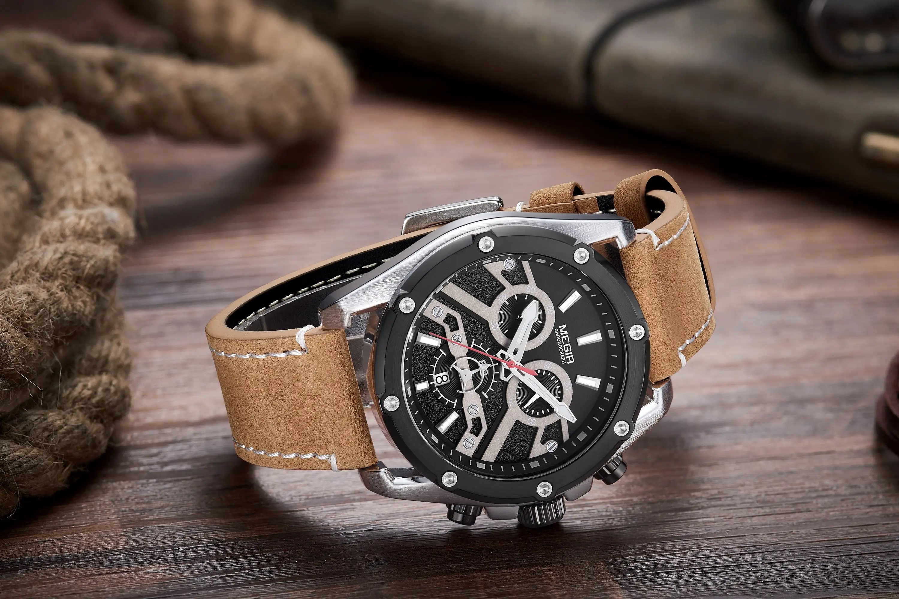 MEGIR 2120 Luxury Quartz Men's Watches - Custom Logo