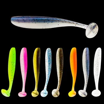 CHEERY T-tail Floating Waterway Soft Plastic Lures Wooden Fish Freshwater Fish Type Soft BAITS Sea Bass Lure Fishing Bait – Soft Lure – view 5