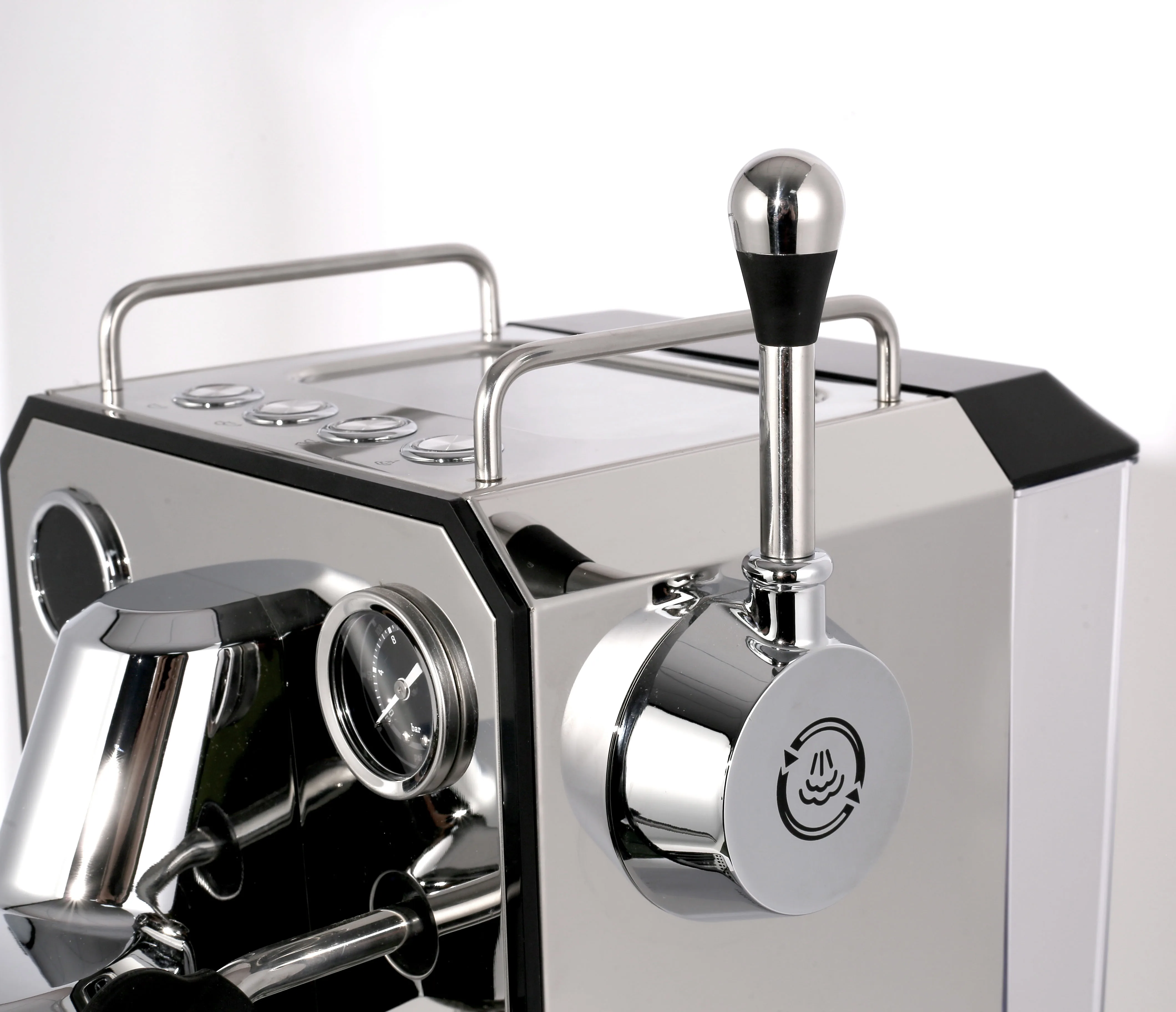 Full Stainless Steel Housing Home Use Coffee Machine 15bar Pressure