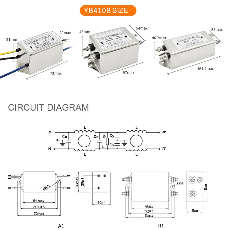 Ultra-Low Leakage Current Dual-Stage EMI Power Filter Medical Grade for Critical Equipment Safety LV Products supplier