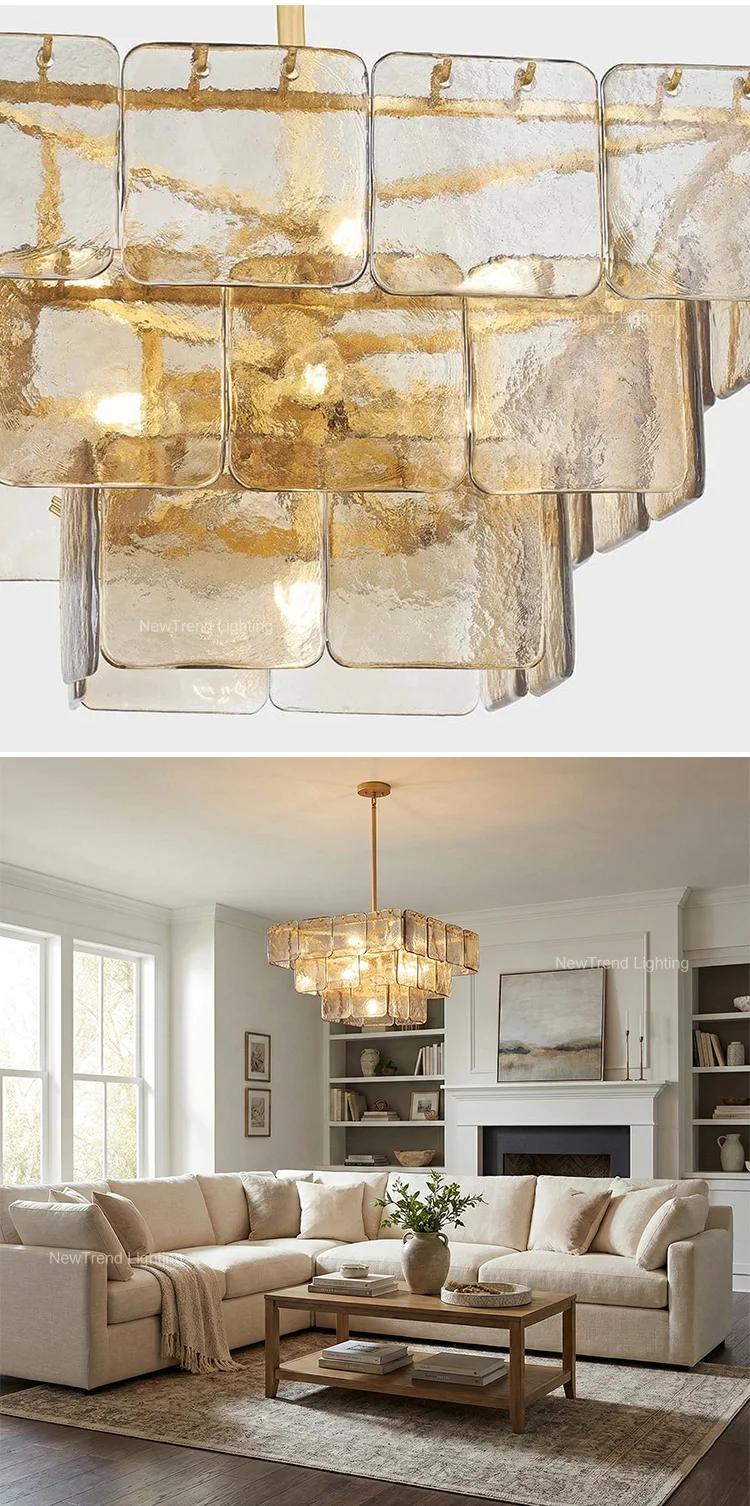 cpl 458 modern nordic style murano glass chandelier  minimalist designer led pendant light for dining room murano glass led chandelier lamp-4