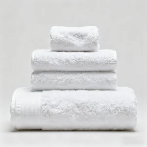 100% Cotton Woven Solid Color Hypoallergenic Absorbent & Durable Bath Towel Set for Hotel Use
