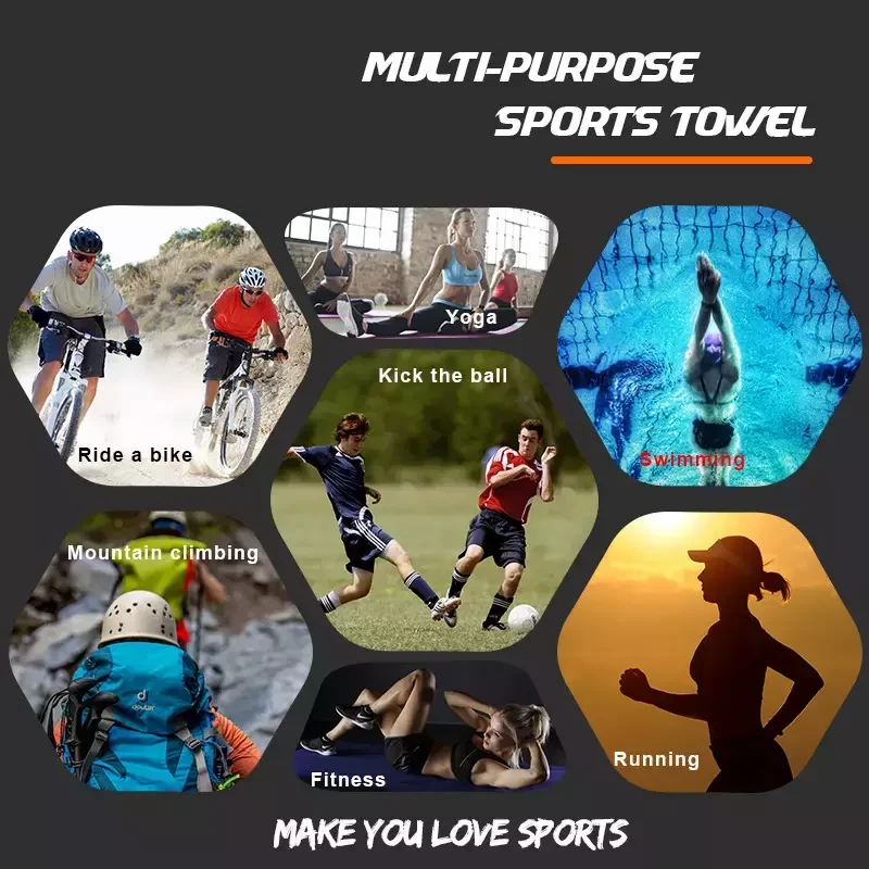 Wholesale Custom Sports Sweat Towels Custom Logo Football Clubs Towels Logo Towel For Football