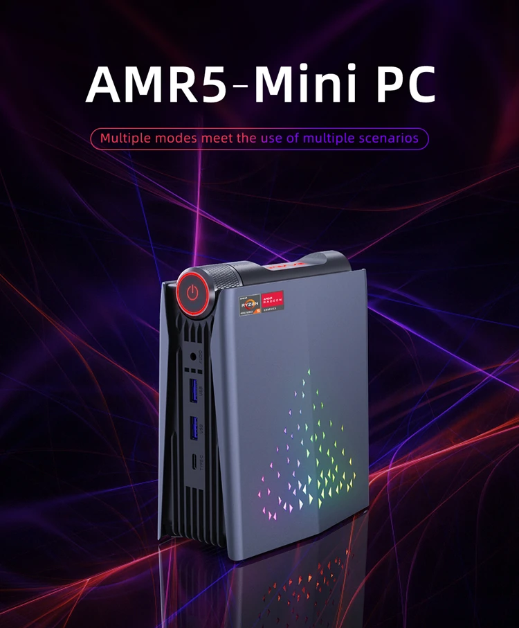 2023 Best Gaming Computer AMR5 AMD 5600U 32G/64G DDR4 256G 512G SSD IN-TEL MINI PC For Windows 11& lINUX
