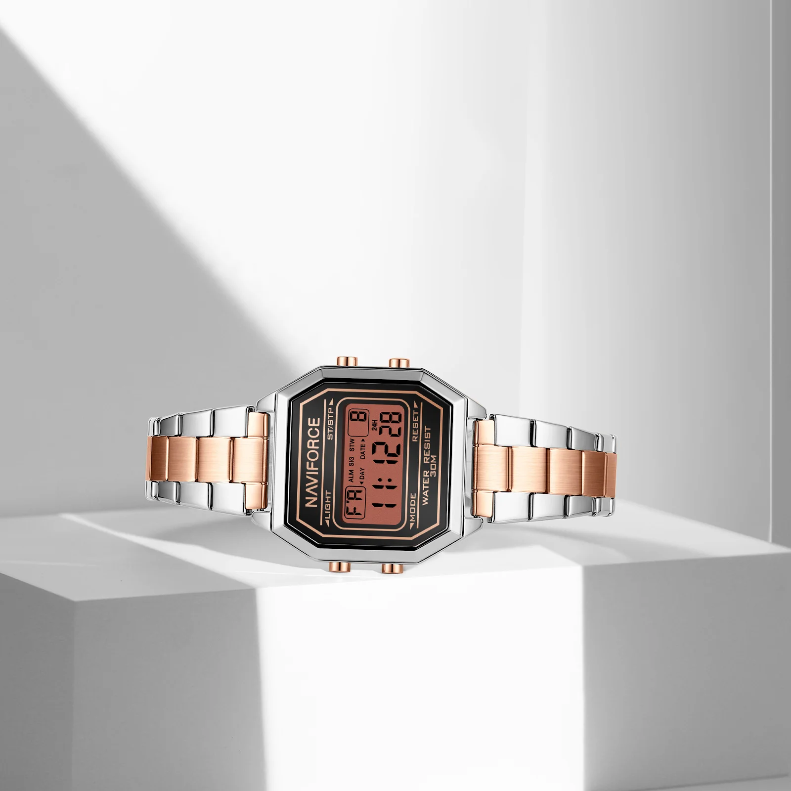 Oem Hot Sale Naviforce 5063S Women Horloge Luxe Zilveren Dames Polshorloge Rvs Steel Armband Classic Fashion Women Klok