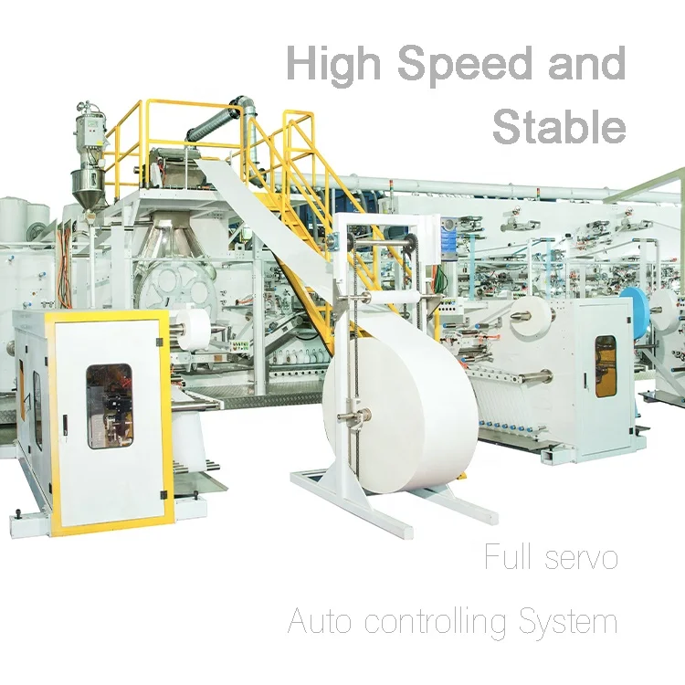 PEIXIN Small Scale Price in India Fully Automatic Kids Baby Diaper De Fabrication Couches Pour Bebe Making Machine
