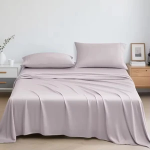 Wholesale 4-Piece Bamboo Bed Sheets Set 300 TC Quality Fitted Bedsheet Set Quality Bedding