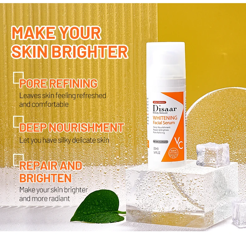 Hot Sale Vitamin C Niacinamide Face Serum for Face Skin Brightening Moisturizing Hyaluronic Acid Face Serum