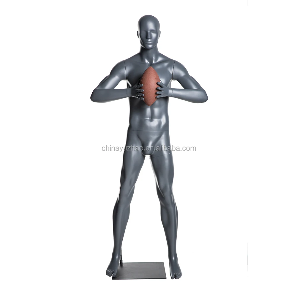 NF-2 athletic mannequin rugby star player in match American football player dummy ball player model