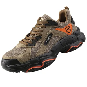 Unisex Safety Shoes Factory Direct Sale Soft Microfiber Leather Wear-Resistant Rubber Sole Steel Toe Winter Work Site