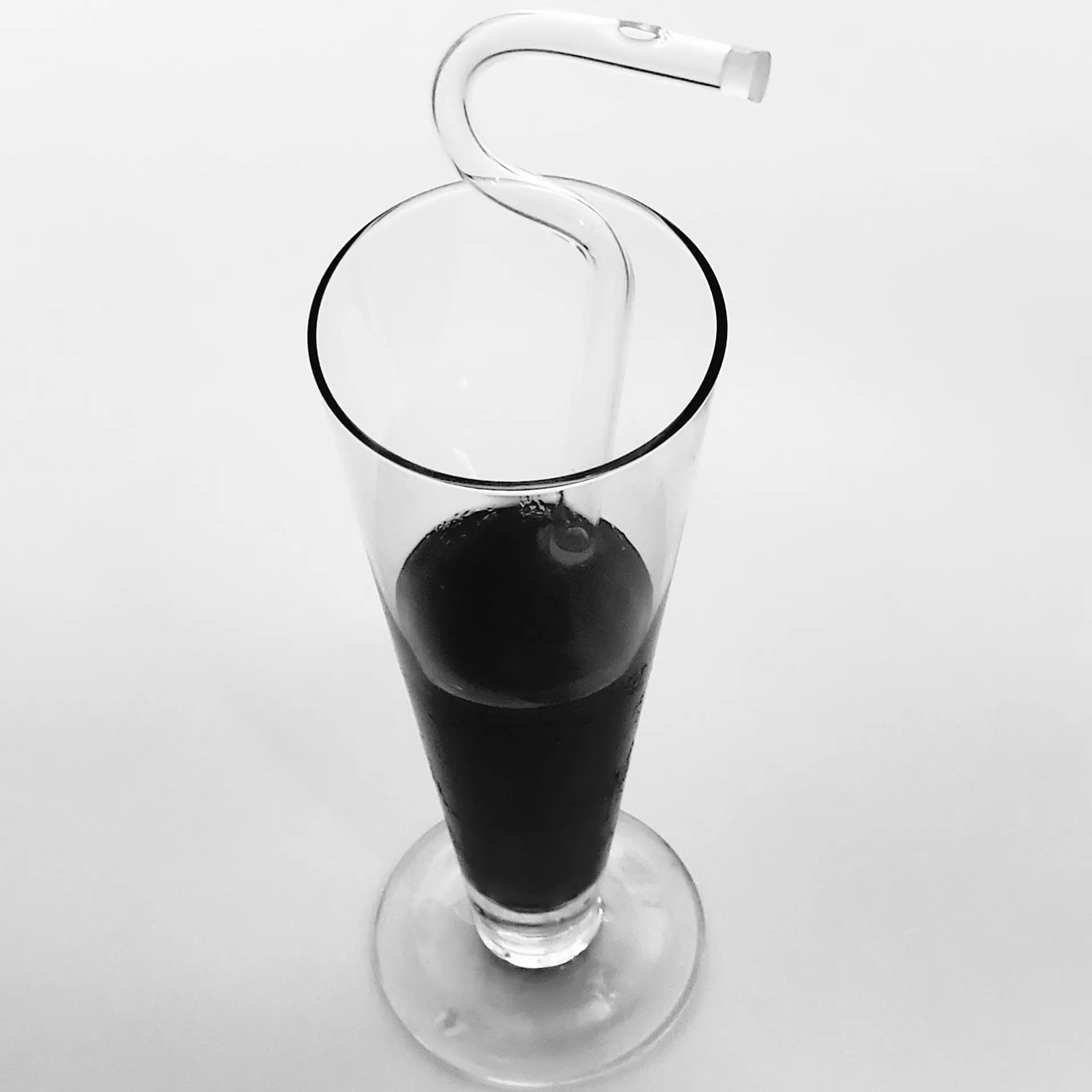 Fashion Anti Wrinkle Straw Reusable Glass Drinking Straw Curved No Wrinkle  Straws Prevent Wrinkles Sideways Straws with Brushes