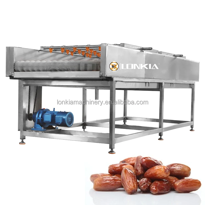 Large Capacity Automatic Date Palm Washing Machine for Efficient Date Cleaning Drying Sorting Processing Line