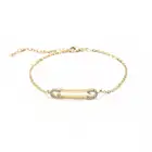 Shape Jewellery Pin Shape Stainless Steel Bracelet Rose Gold Bracelet Jewellery