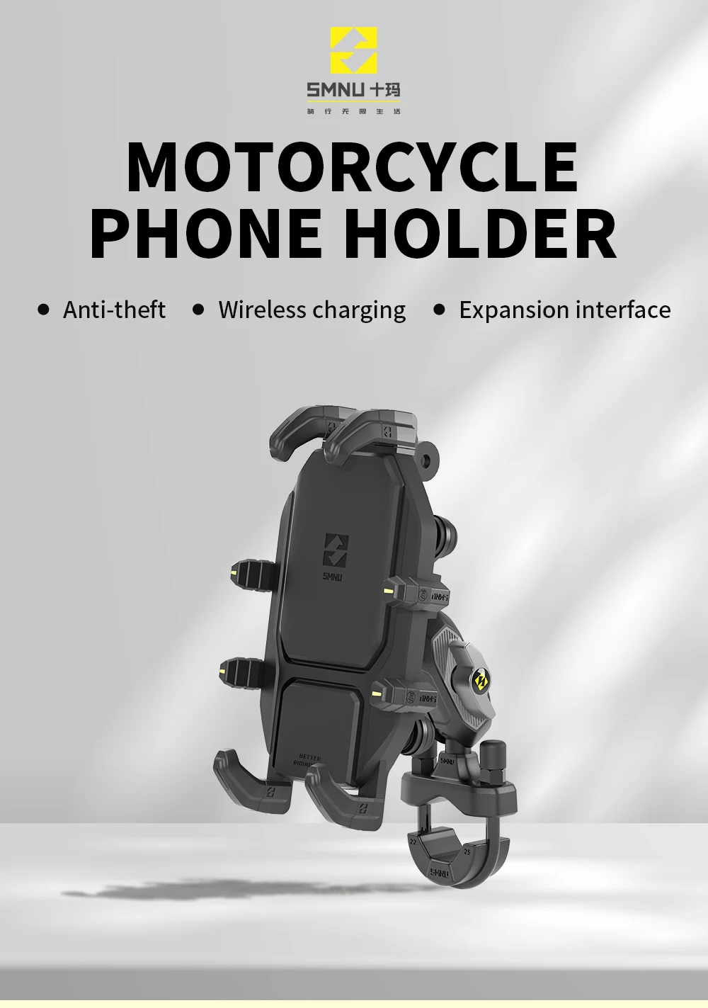 Anti-theft Motorcycle Phone Holder Motorcycle Phone Mount Holder Scooter Bicycle Motorcycle Mobile Phone Holder factory