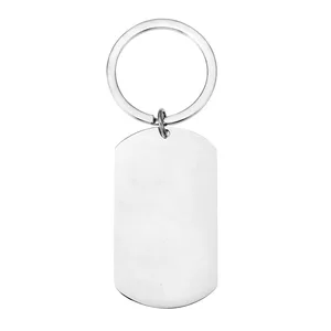 Hot-Selling Cross-Border Stainless Steel Metal Keychain Black Marking Lettering Pendant Military Brand Durable Does Not Fade