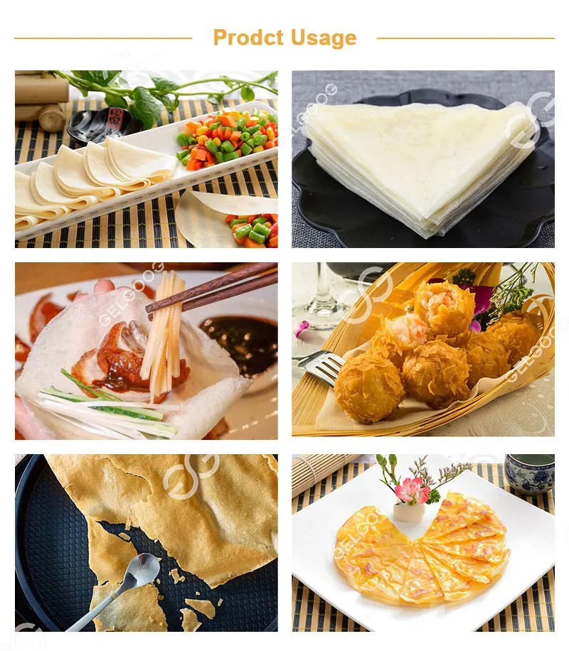 Gelgoog Automatic Commercial Egg Roll Skin Wrapper Maker