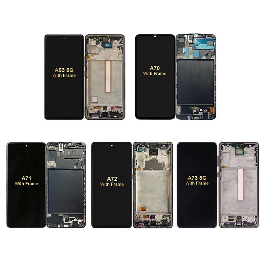 Original Mobile Phone Lcd Replacement Display Touch Screen for Samsung A53 A54 A70 A71 A72 A73 5G With Frame Digitizer Assembly
