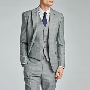 Veste Homme Costume High Quality  Men's Suits Slim Wool Formal Wedding Suit Groom Business Fine Three-piece blazer Set for Men