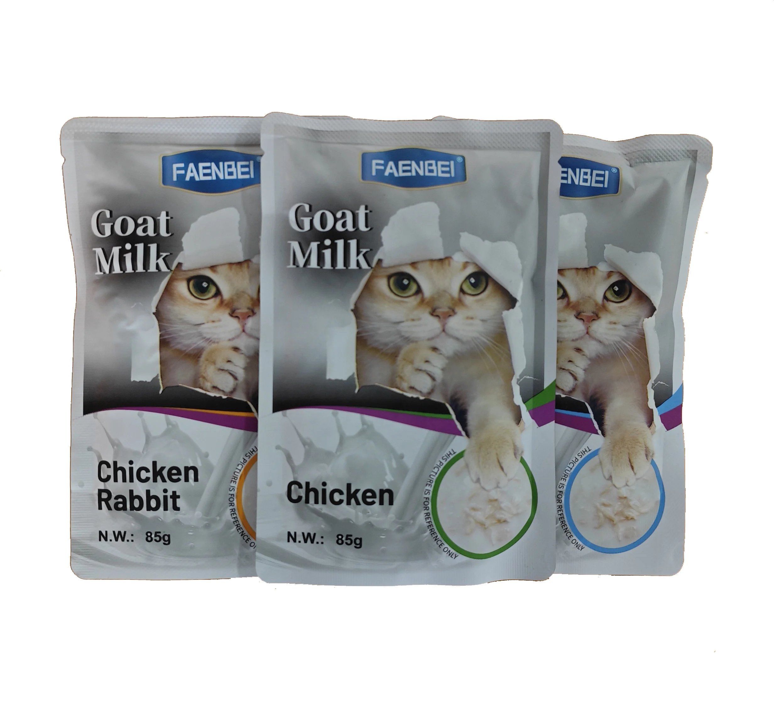 Agent Recruit FAENBEI Cat Snacks Pet Food Wet Food Goat Milk Pouch 85g