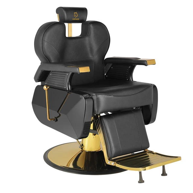 Heavy-Duty Barber Chair Built to Last in Busy Salons Barber Chair with Footrest  Added Comfort for Your Clients