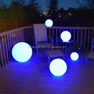 Glowing LED Pool Ball Lights Large Waterproof Floating Spheres for Night Clubs Party Lighting