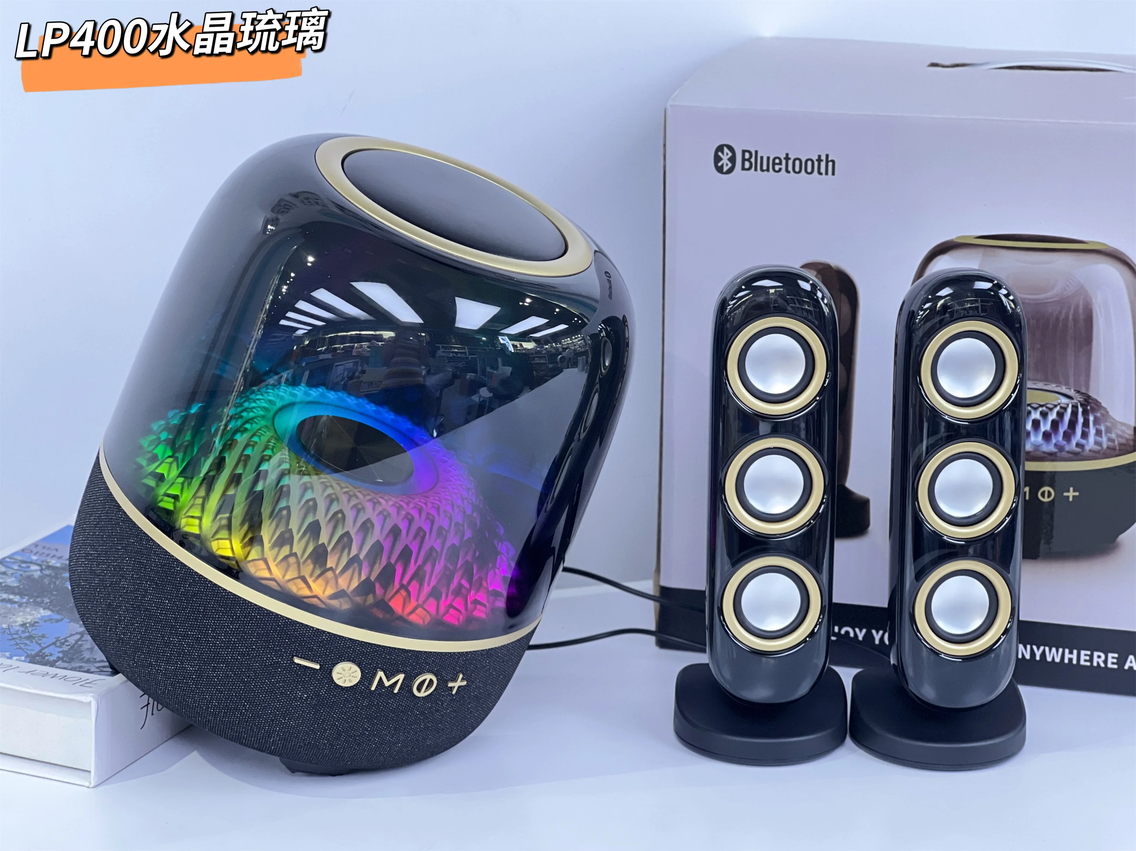 Enceinte Bluetooth Avec Lumière Flamme Led, Haut-Parleur Sans Fil