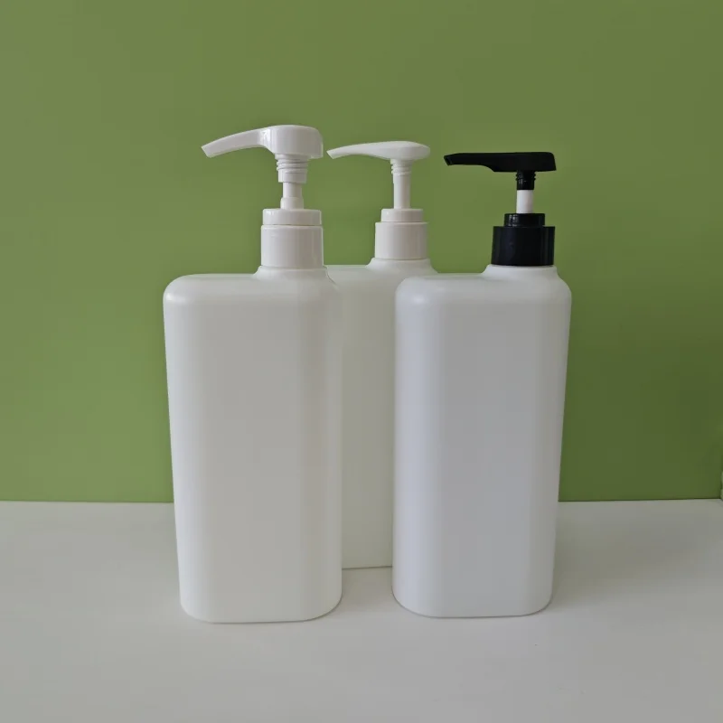 20oz 40oz HDPE Skin Care Cosmetics Packaging Plastic Shampoo Bottle With Pump