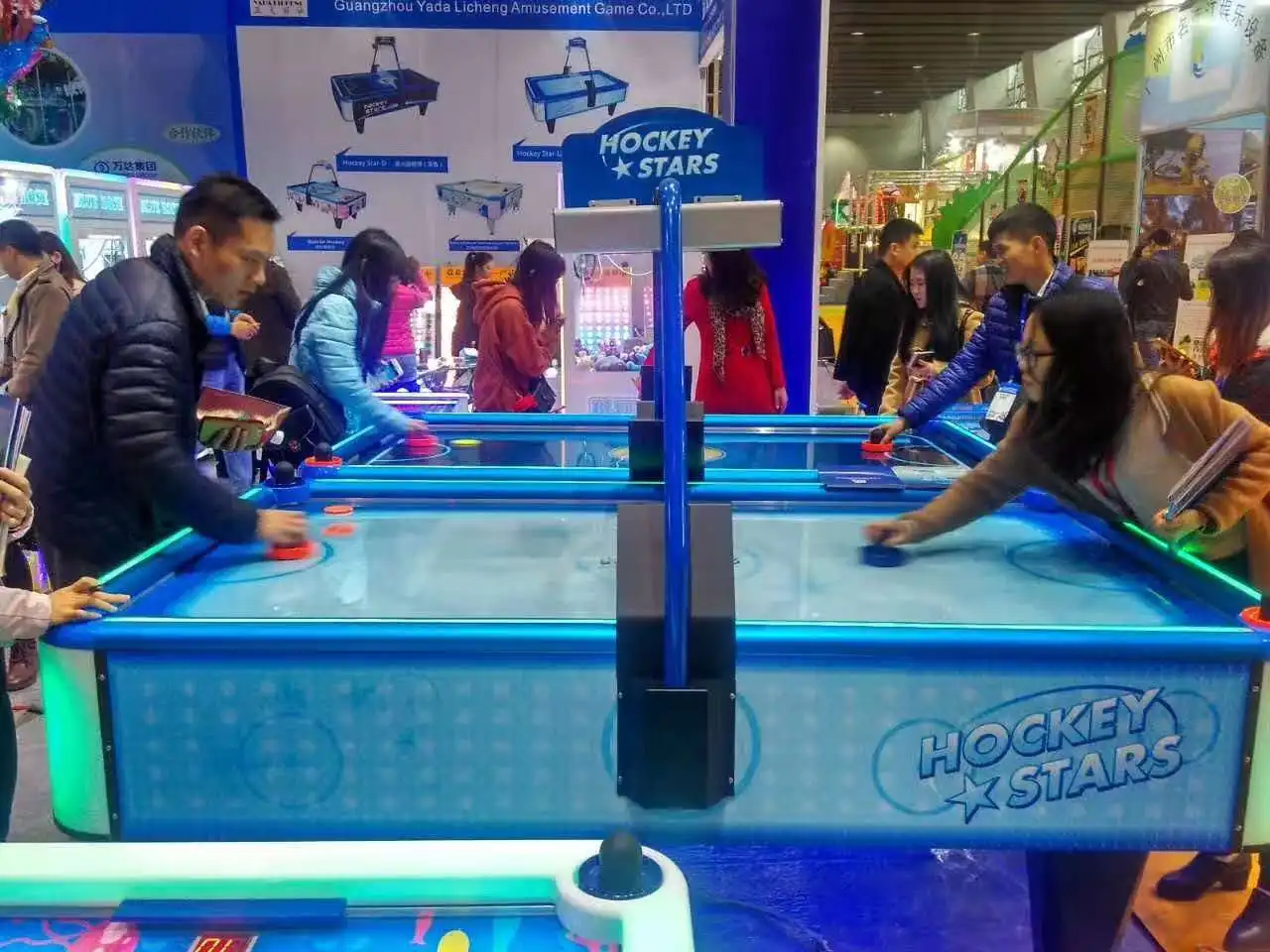 product indoor air hockey arcade table game machine led commercial air hockey table arcade game machine coin redemption  hockey table-0