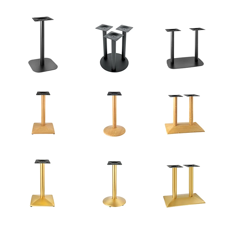 Modern Style Ornamental Wrought Iron Industrial Metal Dining Table Legs