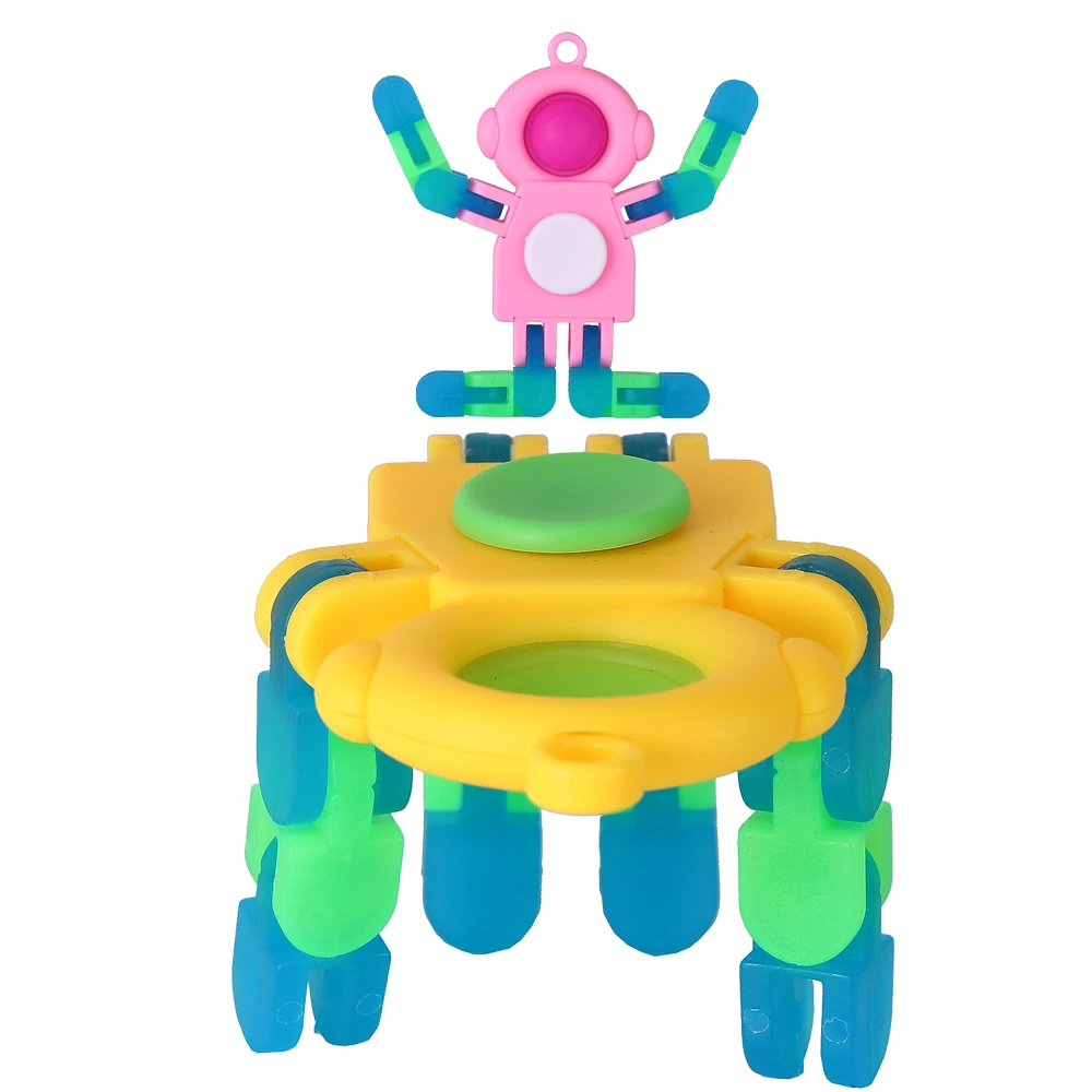 Factory Price Mechanical Robot Chain Fidget Toys Luminous Mechanical Gyroscope Stress Relief Toy Desk Toy for Kids and Adults