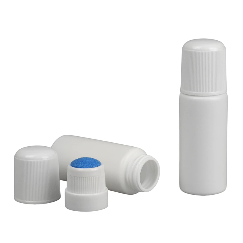 30ml Round Bottom Plastic Bottle with Twist Top Sifter Caps Bottom Round Powder Bottle