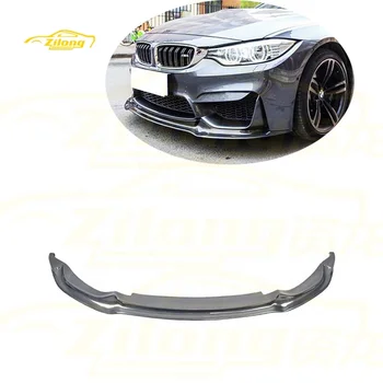 for 2014-2018 BMW M3 M4 F80 F82 front bumper carbon fiber V-style front lip