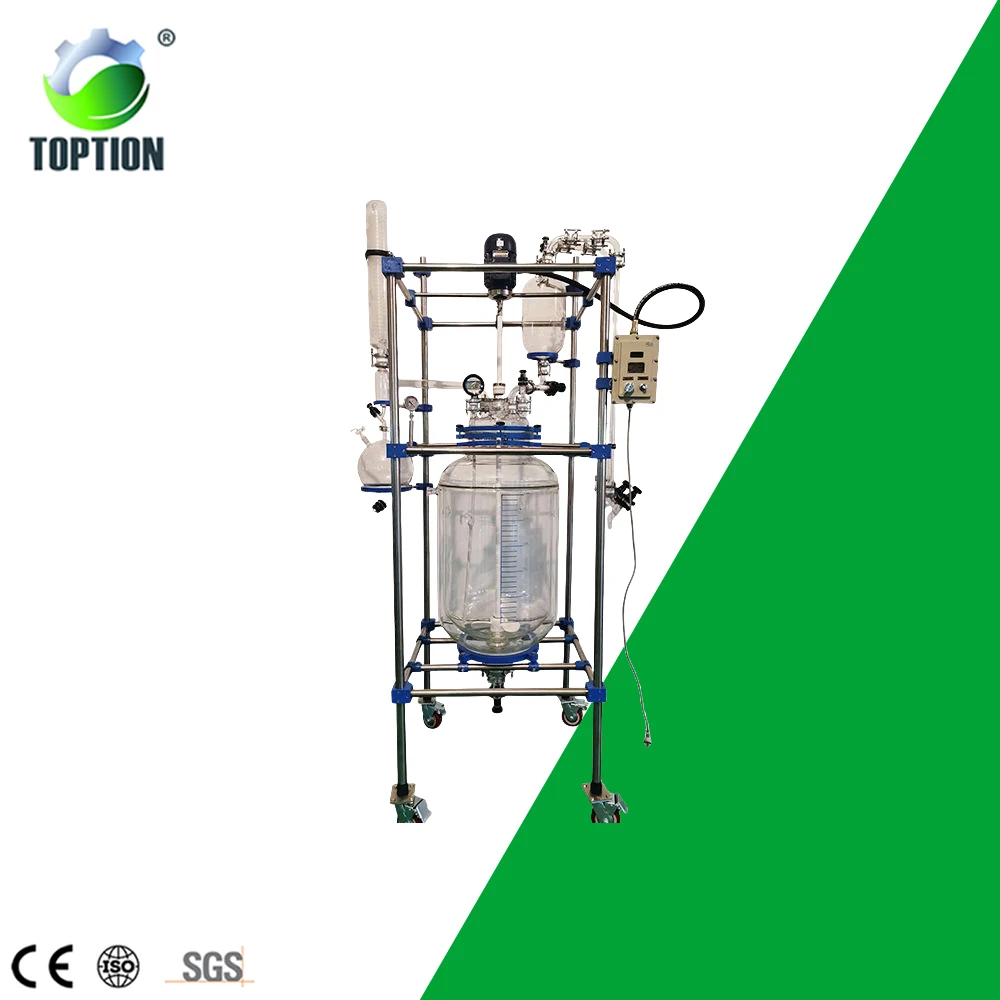 Glass Fluidized Bed Reactor Used in Laboratory