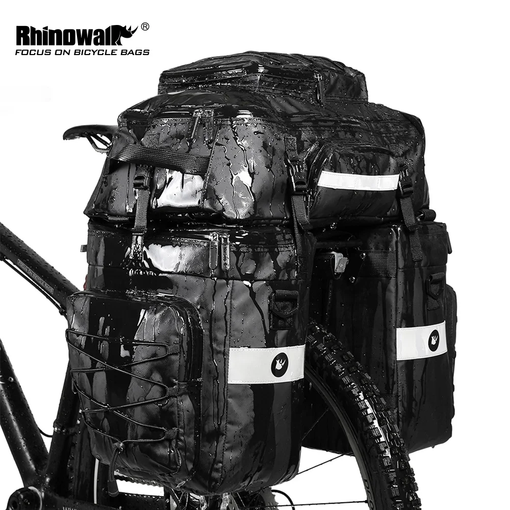 Rhinowalk 3 in 1 Multifunctional Cycling Bicycle Pannier Bag Bike 65L Waterproof Bicycle Cargo Bag