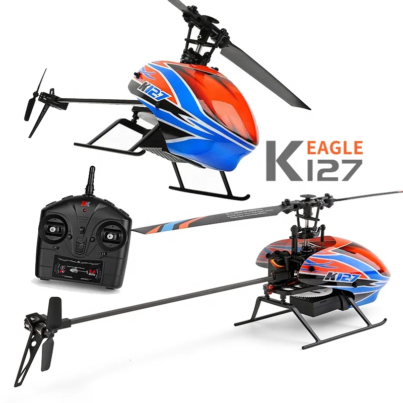 Wltoys Xk K127 2.4G Beginner Remote Control Mini Helicopter - 4Ch